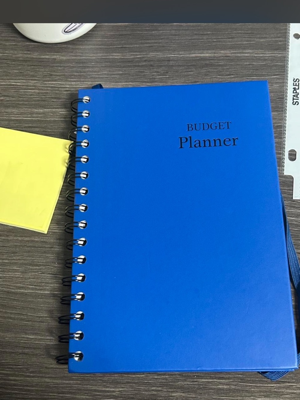 Budget Planner Spiral Notebook in Blue